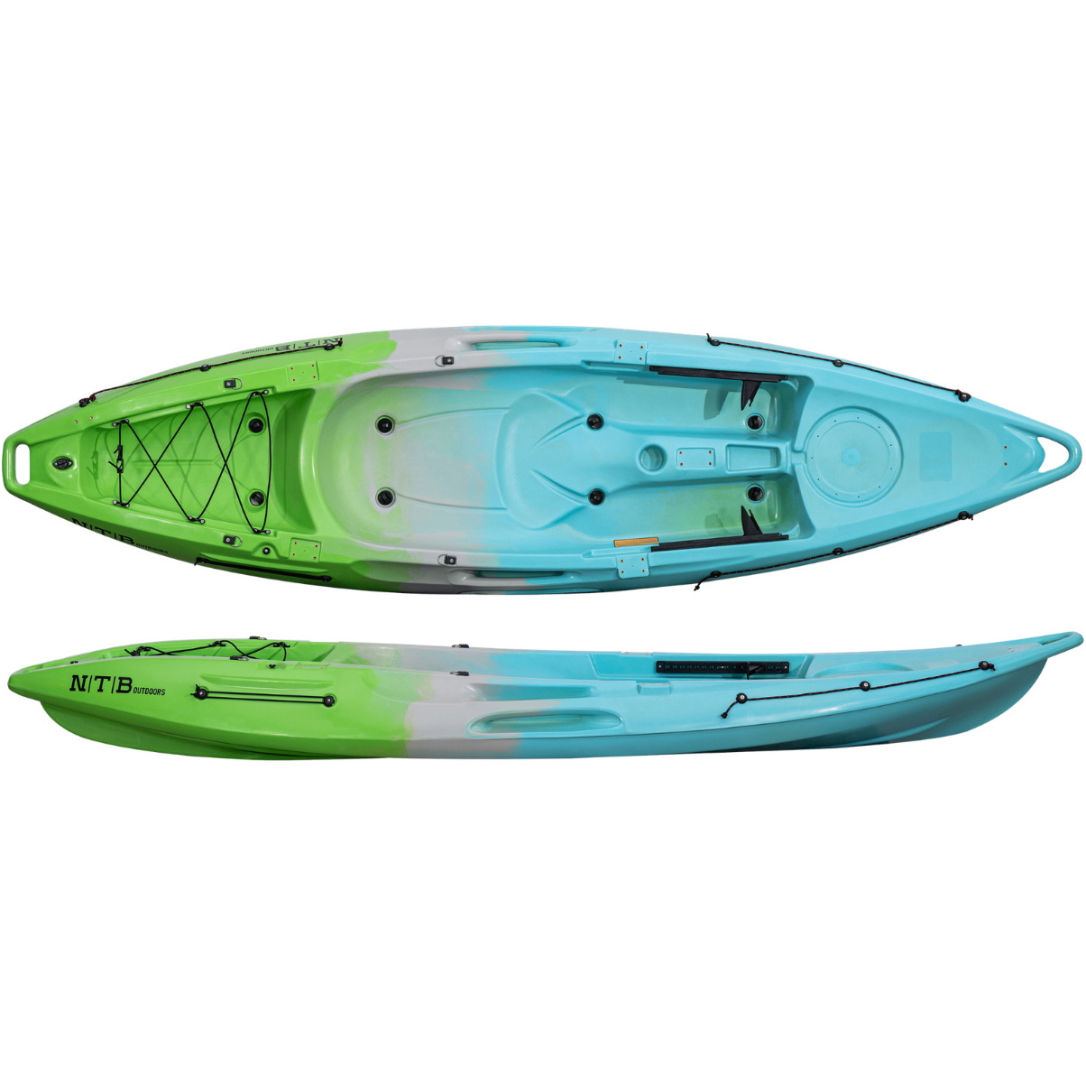 2026 NTB Outdoors Explorer 1+1 Kayak 10ft NTB-EXP-ICE - Iceburg Blue / Green